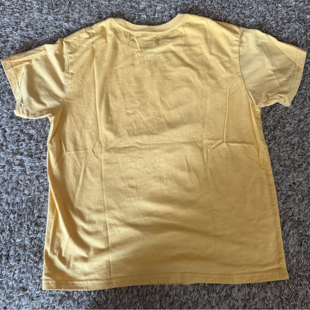 Mighty Fine Yellow Short Sleeve Tee with Sunburst Design - Picture 2 of 3